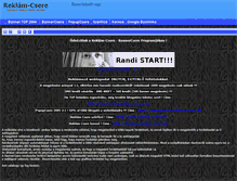 Tablet Screenshot of bannercsere.reklam-csere.hu