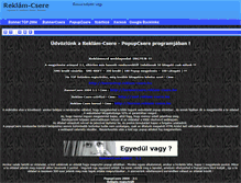 Tablet Screenshot of popupcsere.reklam-csere.hu