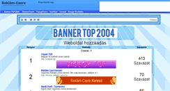 Desktop Screenshot of bannertop.reklam-csere.hu
