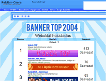 Tablet Screenshot of bannertop.reklam-csere.hu